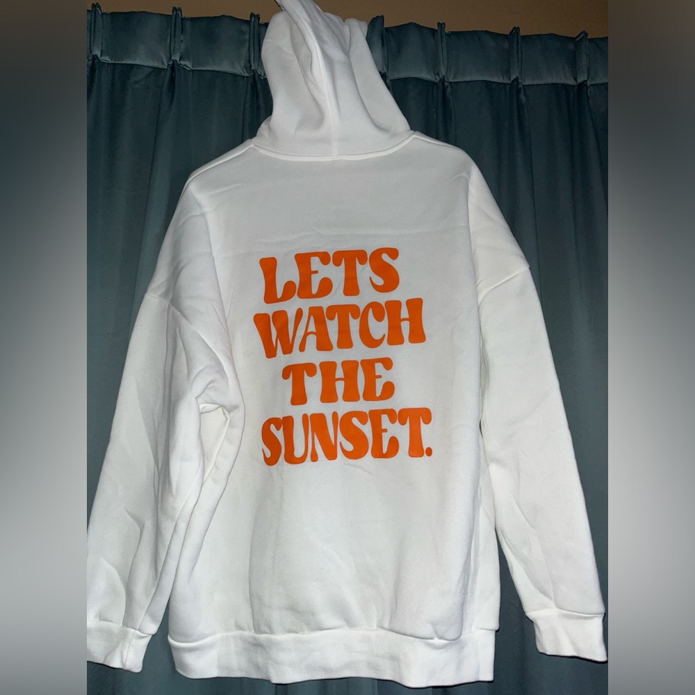 Let’s Watch The Sunset Oversized Hoodie (Small)